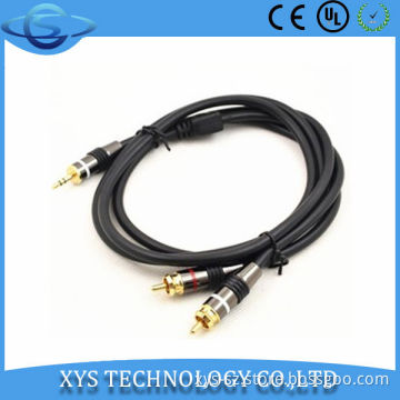 3.5mm male to 2rca male cable